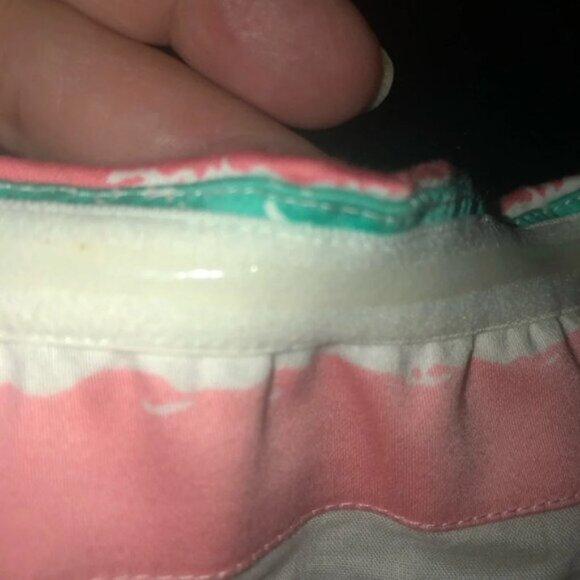 Vineyard Vines Strapless Dress 4 Stripes Pink Green White Back  Zipper Mini - Picture 14 of 16